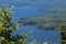 Tranquil view of Lake Sunapee in summertime, Newbury, New Hampshire.