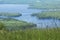 Tranquil view of Lake Sunapee in summertime, Newbury, New Hampshire.