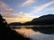 Tranquil view of Mekong River at sunset, Luang Prabang, Laos