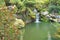 Tranquil waterfall in lush environment Mt Tomah Australia