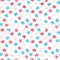 Trans pride - seamless pattern with stars. LGBT art,