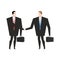 Transaction business. Managers shaking hands. Handshake office w