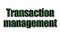 Transaction management. The inscription has a texture of the photography, which depicts the green glitch symbols