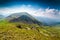 Transalpina road and Urdele peak in Romania