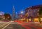 Transamerica Pyramid building on Columbus Avenue, North Beach, San Francisco