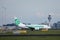 Transavia plane doing taxi at Amsterdam Schiphol Airport, AMS