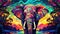 Transcendent Imagination: A Spiritual and Dreamy Visualization of a Vibrant Elephant