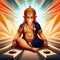 Transcendent Radiance: Ganesha in Meditative Bliss