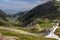 Transfagaras highway pass in Romania