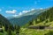 Transfagarasan landscape - tunnel through the mountain - mountain landscape