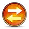 Transfer arrow icon shiny bright orange round button illustration
