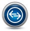Transfer arrow icon starburst shiny blue round button illustration design concept