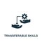 Transferable Skills icon. Monochrome simple Project Management icon for templates, web design and infographics