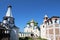 Transfiguration Cathedral and the monastery belfry in Saviour Monastery of St. Euthymius in Suzdal, Russia