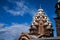 Transfiguration Church at Kizhi Pogost historical site Onega lake Karelia Russia