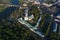 Transfiguration Monastery aerial photography. Yaroslavl, Russia