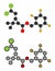 Transfluthrin insecticide molecule