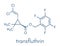 Transfluthrin insecticide molecule. Skeletal formula.