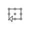 Transform tool outline icon