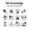 Transform your projects with our 5G network icons Add a touch of sophistication