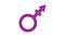 Transgender sign icon animation