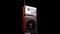 Transistor Radio, Vintage Portable Device on Battery Power, Close Up Spinning