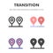 Transition icon. for your web site design, logo, app, UI. Vector graphics illustration and editable stroke. EPS 10