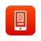 Translate application on a smartphone icon digital red