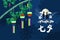 Translate: `Evening of the seventh`. Tanabata festival Vector Illustration.