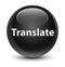 Translate glassy black round button