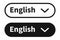 Translate icon . Vector isolated change language button