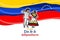 Translate: July 5, Independence day. Independence day dia de la independencia of Venezuela