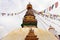 Translation: Around Swayambhunath Stupa and its eyes or Monkey