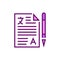 Translation business papers icon. Foreign languages vector illustration.