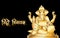 Translation : Siddhi Vinayaka, Ganpati Black and gold illustration, happy Ganesh chaturthi