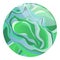 Translucent ball icon cartoon vector. Drop resin