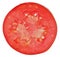 Translucent cross-section of tomato