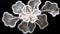 Translucent Embroidered Lace Flower With Photorealistic Detail