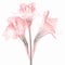 Translucent Pink Flowers: A Digital Art Inspired By Nick Veasey And Flora Borsi