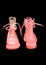Translucent pink girl waterproof plastic boots