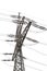 Transmission lines tower - isolated