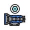 transmission service car mechanic color icon  illustration