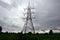 A transmission tower or power tower is a tall structure