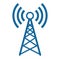 Transmitter antenna symbol. signal tower icon. Communication antenna simple