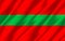 Transnistria realistic flag illustration.