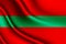 Transnistria realistic flag illustration.