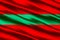 Transnistria realistic flag illustration.