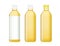 Transparency plastic bottle have yellow liquids.