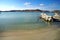 The transparency of turquoise water of Kolimbithres beach on the island of Paros in Greece