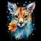 a transparent background with a whimsical watercolor painting of animals